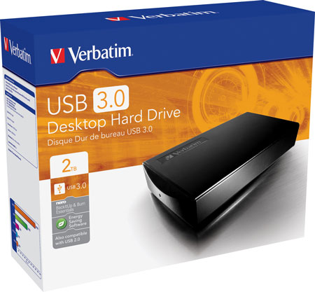 3,5" внешний жесткий диск Verbatim USB 3.0 Desktop 2TB