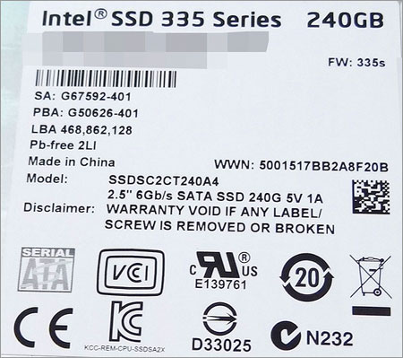 Intel SSD 335 Series