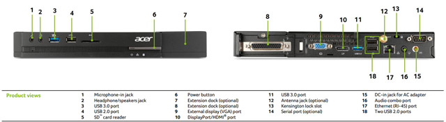 Мини-ПК Acer Veriton N4630G