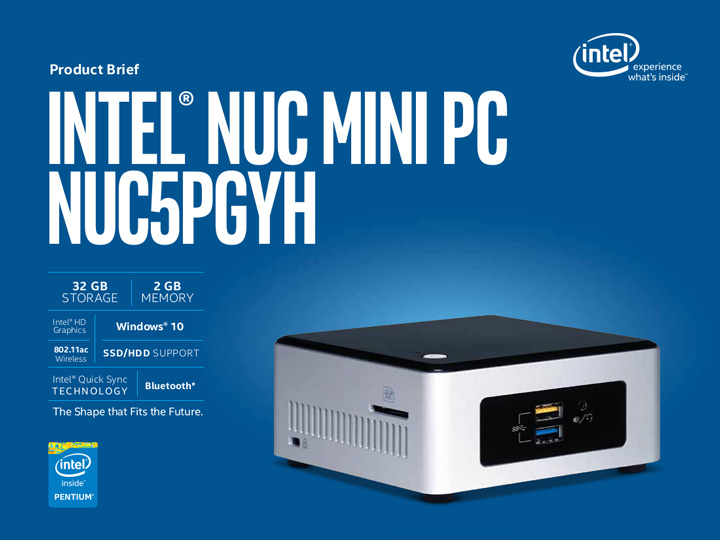 Мини-ПК Intel NUC NUC5PGYH