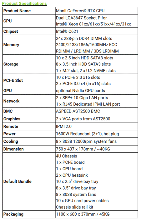 GPU-сервер Manli