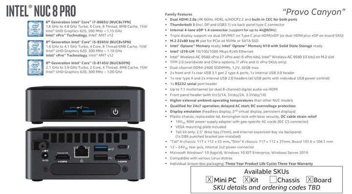  NUC 8 Pro Provo Canyon