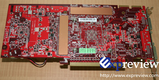 Альтернативный вариант PowerColor Radeon HD 4850 (вид сзади)