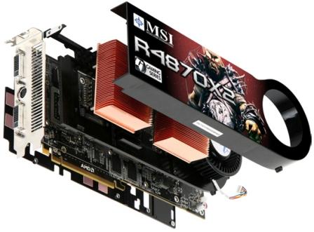 MSI Radeon HD 4870 X2 в разборе