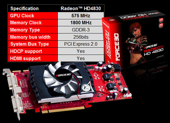 Force3D Radeon HD 4830