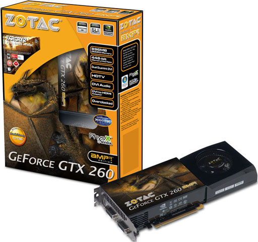 ZOTAC GeForce GTX 260 AMP2! Edition game bundle