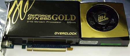 Видеокарта Inno3D GeForce GTX 260 GOLD 216SP 55 nm