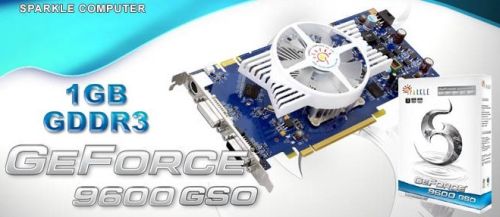 Видеокарта Sparkle GeForce 9600GSO 1GB