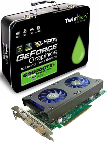 Twintech NVIDIA GeForce 9800GTX+ HDMI Arctic Cooling TwinTurbo XT OC Edition