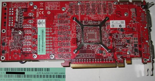 Видеокарта Radeon HD 4890 (референс)