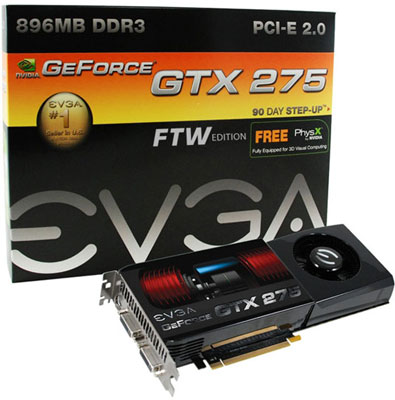 Видеокарта EVGA GeForce GTX 275 FTW