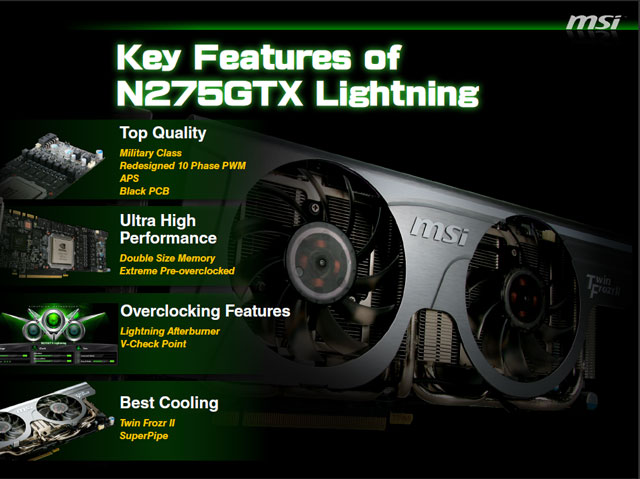 Видеокарта MSI N275GTX Lightning