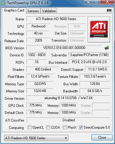 видеокарта Radeon HD 5670 характеристики