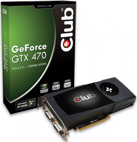 Видеокарта Club 3D GeForce GTX 470