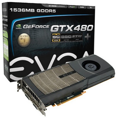 Видеокарта EVGA GeForce GTX 480 SuperClocked+