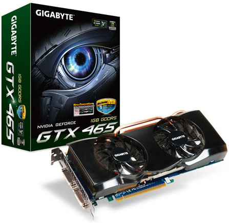 видеокарта Gigabyte GeForce GTX 465 (GV-N465UD-1GI)