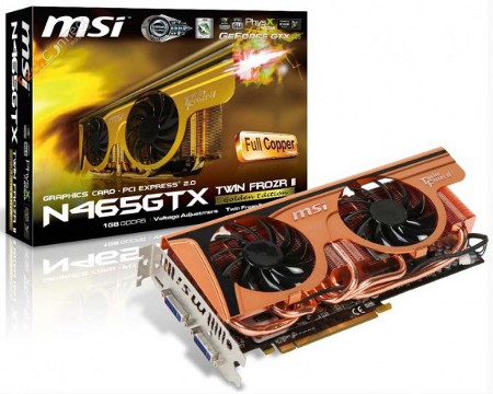 Видеокарта MSI N465 GTX TwinFrozr II Golden Edition