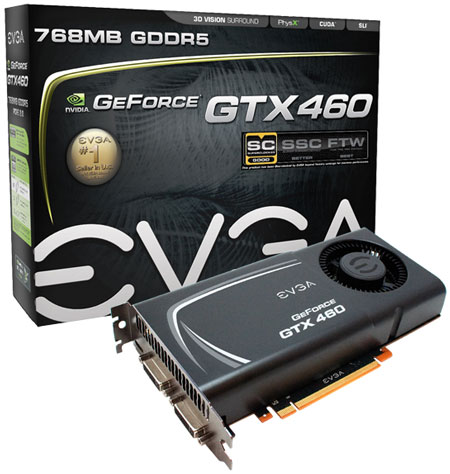 Видеокарта EVGA GeForce GTX 460 EE