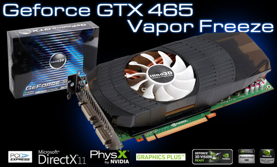 Inno3D GeForce GTX 465 Vapor Freeze