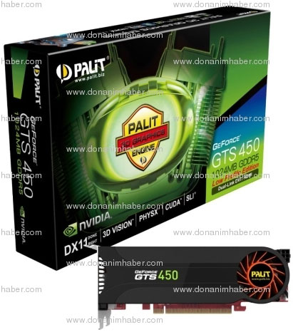 видеокарта Palit GeForce GTS 450 LP