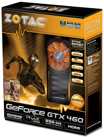 видеокарта Zotac GeForce GTX 460 2GB