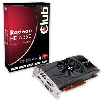 Видеокарта Club 3D Radeon HD 6850