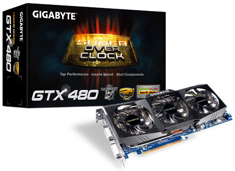 видеокарта Gigabyte GeForce GTX 480 Super Overclock