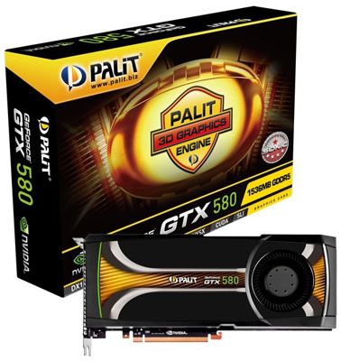 видеокарта Palit GeForce GTX 580 Sonic