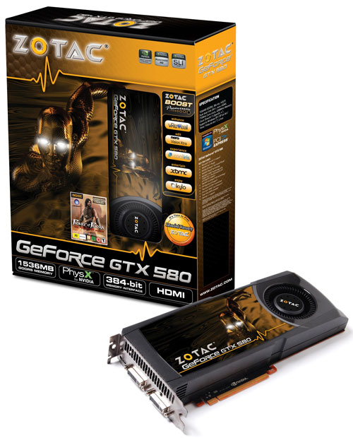 видеокарта Zotac GeForce GTX 580