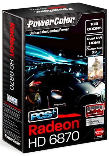 видеокарта PowerColor Radeon HD 6870 PCS+