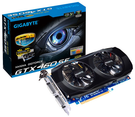 видеокарта Gigabyte GeForce GTX 460 SE