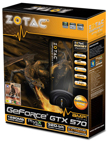 Видеокарта Zotac GeForce GTX 570 AMP! Edition