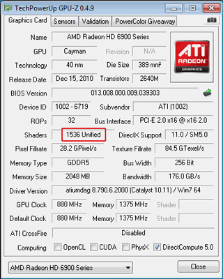 Разблокировка AMD Cayman