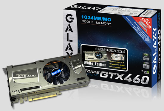 Видеокарта Galaxy GeForce GTX 460 White Edition