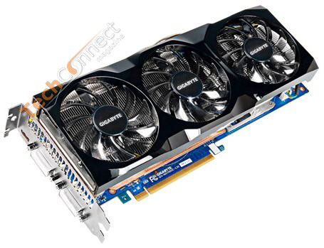 Gigabyte GeForce GTX 570 с кулером WindForce 3X