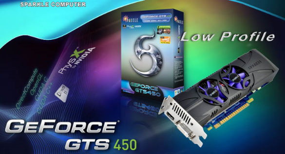 Видеокарта Sparkle GeForce GTS 450 Low Profile