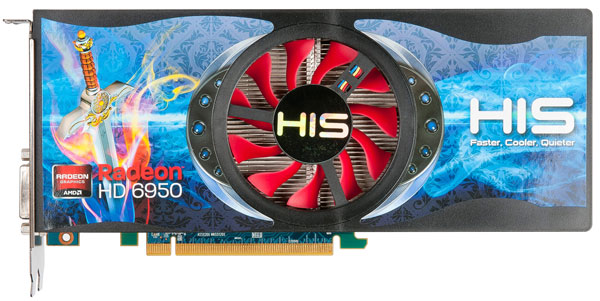 Видеокарта HIS Radeon HD 6950 Fan с 1 ГБ видеопамяти