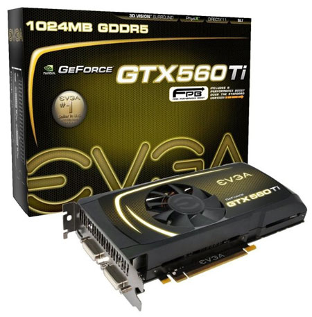 Видеокарта EVGA GeForce GTX 560 Ti FPB