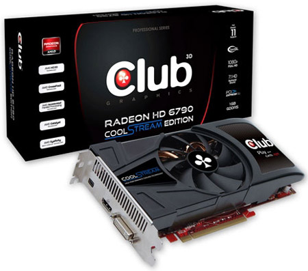 Видеокарта Club 3D Radeon HD 6790 CoolStream Edition