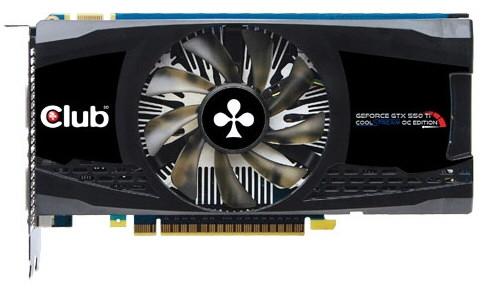 Видеокарта Club 3D GeForce GTX 550 Ti CoolStream OC Edition