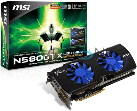 Видеокарта MSI N580GTX Lightning Xtreme Edition