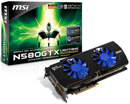 Видеокарта MSI N580GTX Lightning Xtreme Edition (GeForce GTX 580)