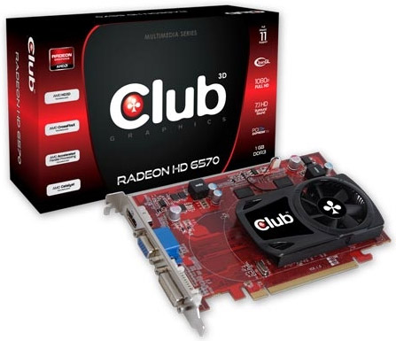 Видеокарта Club 3D Radeon HD 6570 DDR3