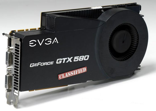 Видеокарта EVGA GeForce GTX 580 Classified