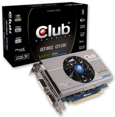 Видеокарта Club 3D GeForce GTX 560 Green Edition