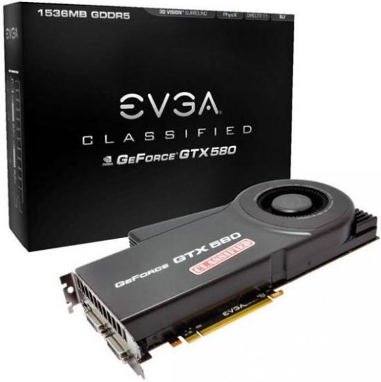 Видеокарта EVGA GeForce GTX 580 Classified