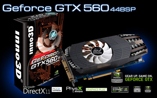 Видеокарта Inno3D GeForce GTX 560 Ti 448SP