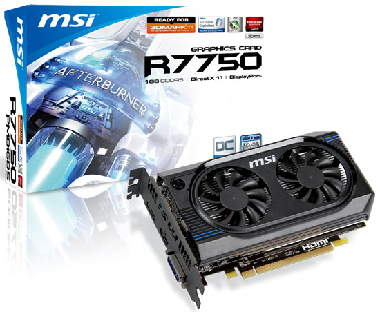 Видеокарта MSI R7750 OC