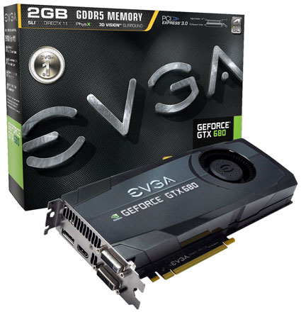 Видеокарта EVGA GeForce GTX 680 Superclocked