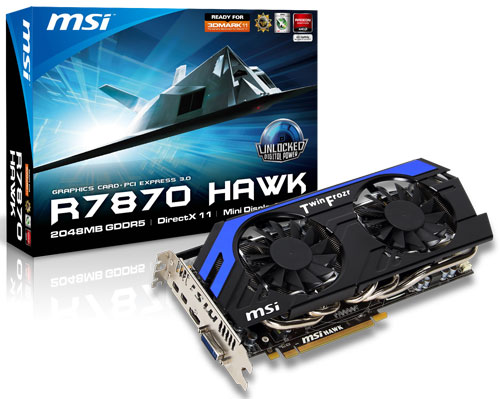 Видеокарта MSI Radeon HD 7870 Hawk